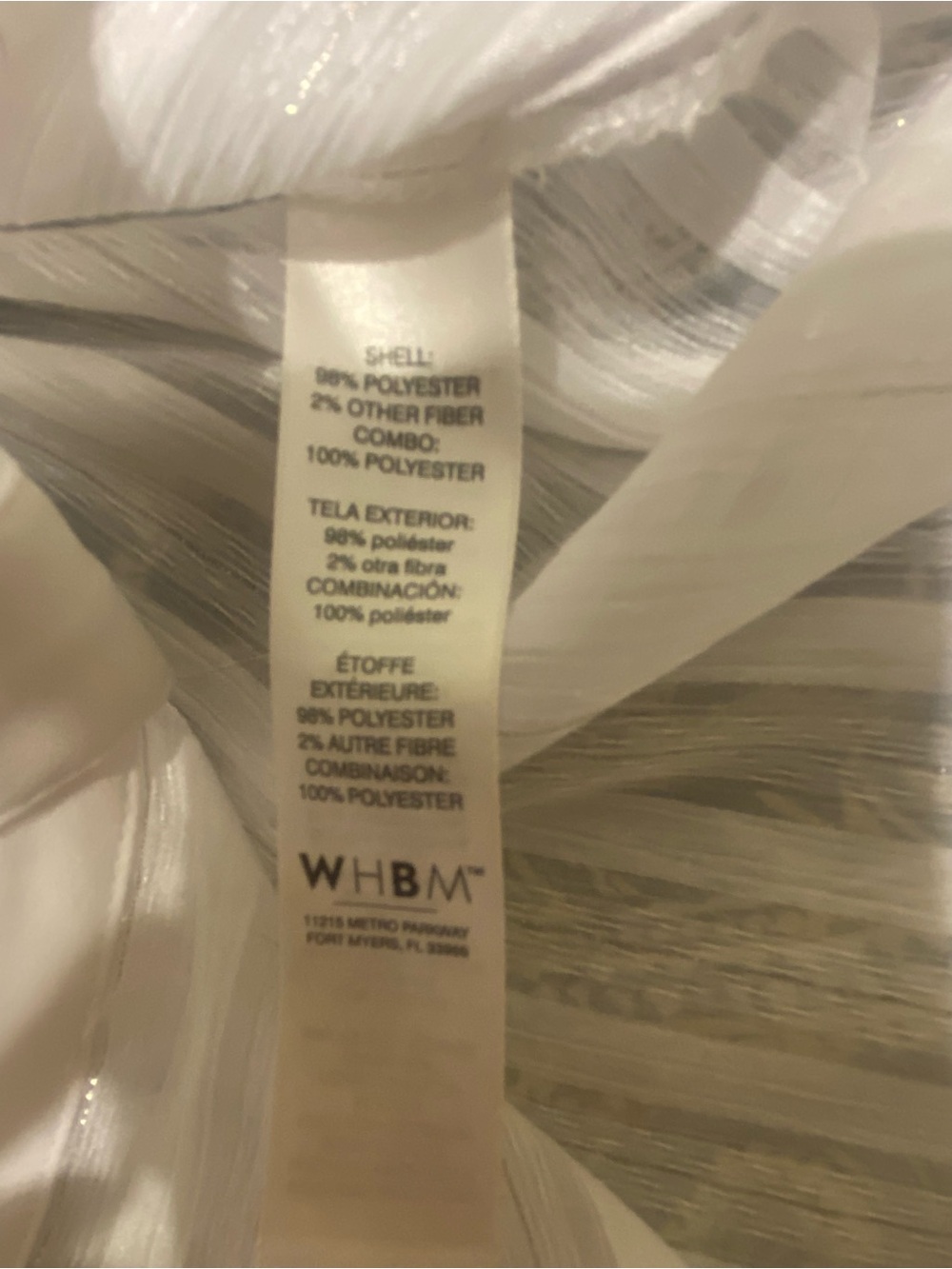 White House Black Market Sheer White Striped Blouse - Picture 7 of 8